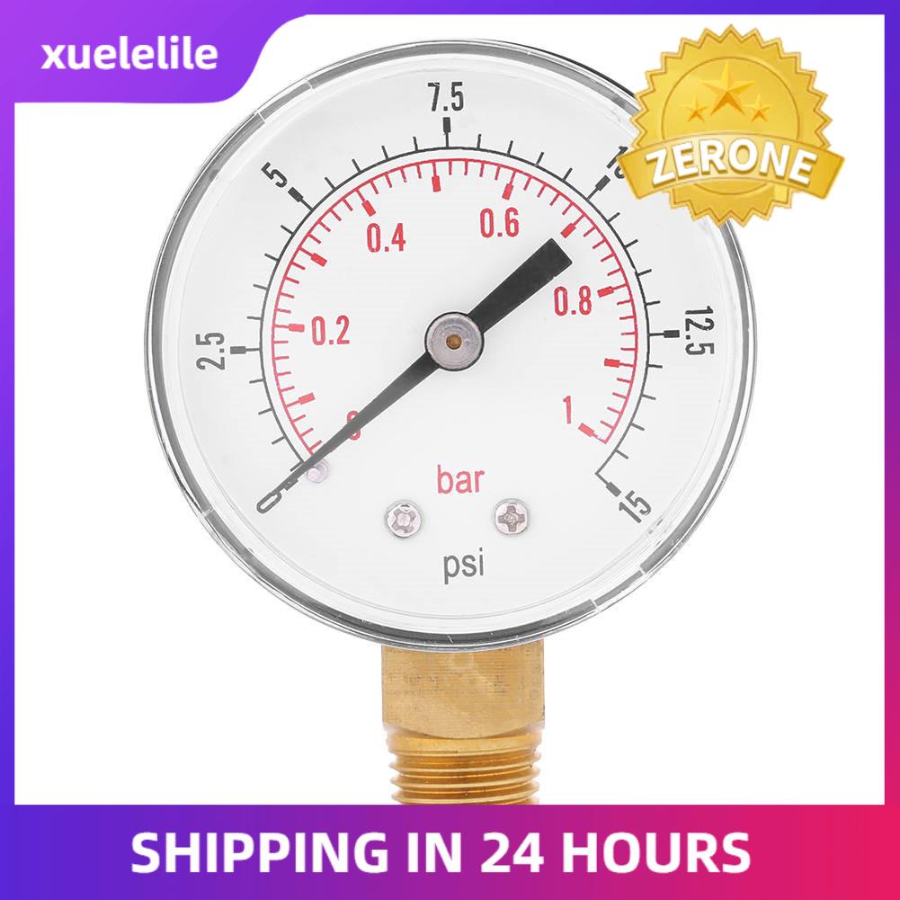 Mini Low Pressure Gauge For Fuel Pressure Gauge Air Oil Or Water 0-15psi/0-1bar BSPT