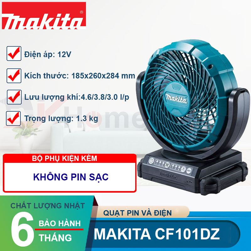 Quạt dùng pin Makita CF101DZ