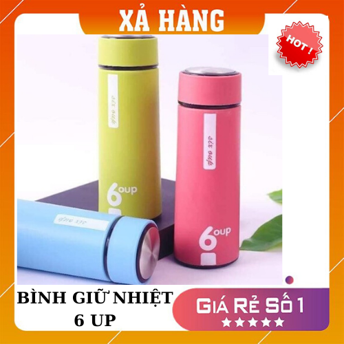 BÌNH GIỮ NHIỆT 6 UP- BÌNH GIỮ NHIỆT NÓNG LẠNH 2 LỚP 450ML