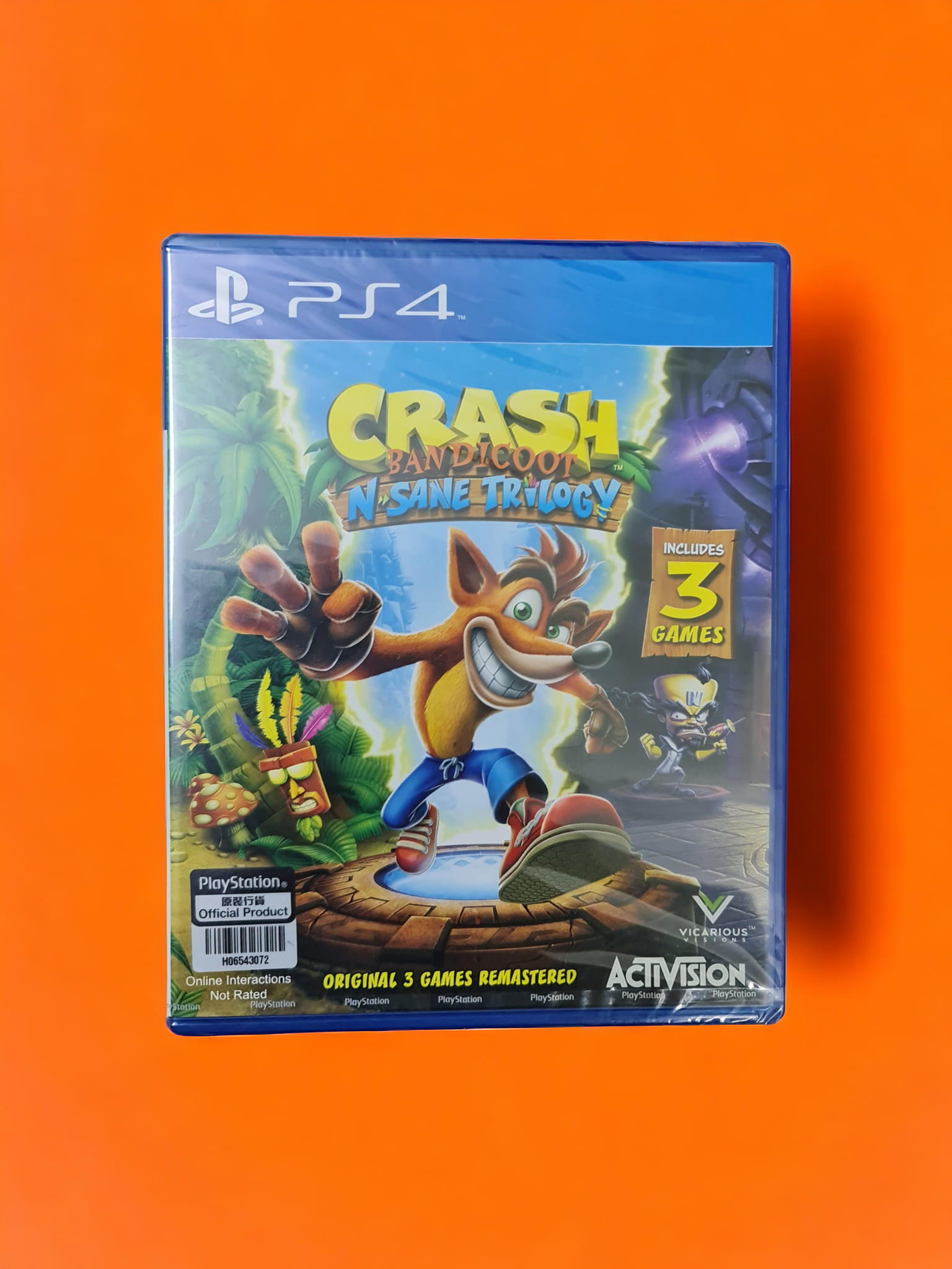 PS4 game Crash Bandicoot Trilogy brand new unopened