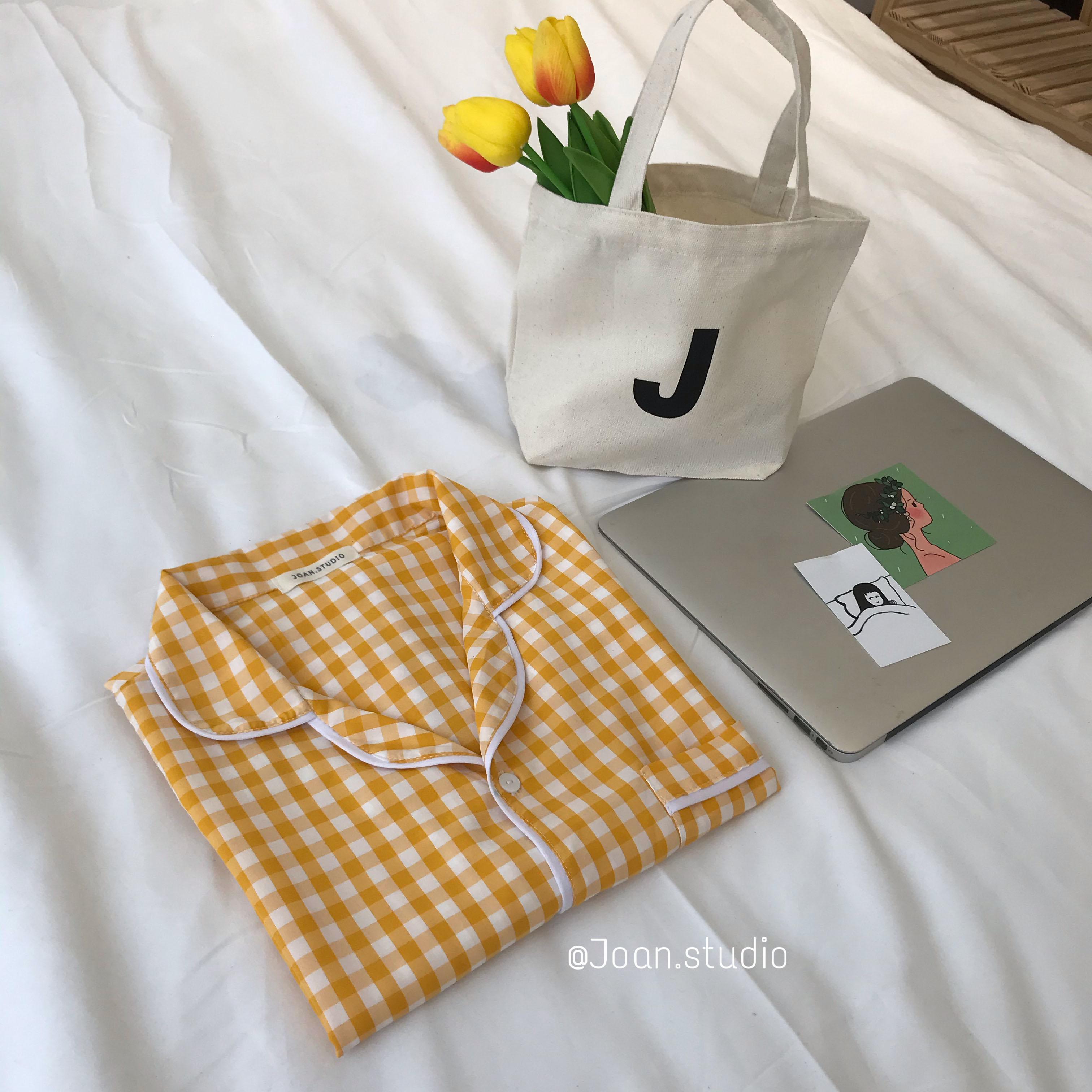 [LONG CARO PYJAMA] - Đồ Ngủ Nữ, Đồ Mặc Ở Nhà Chất Kate Bộ Dài