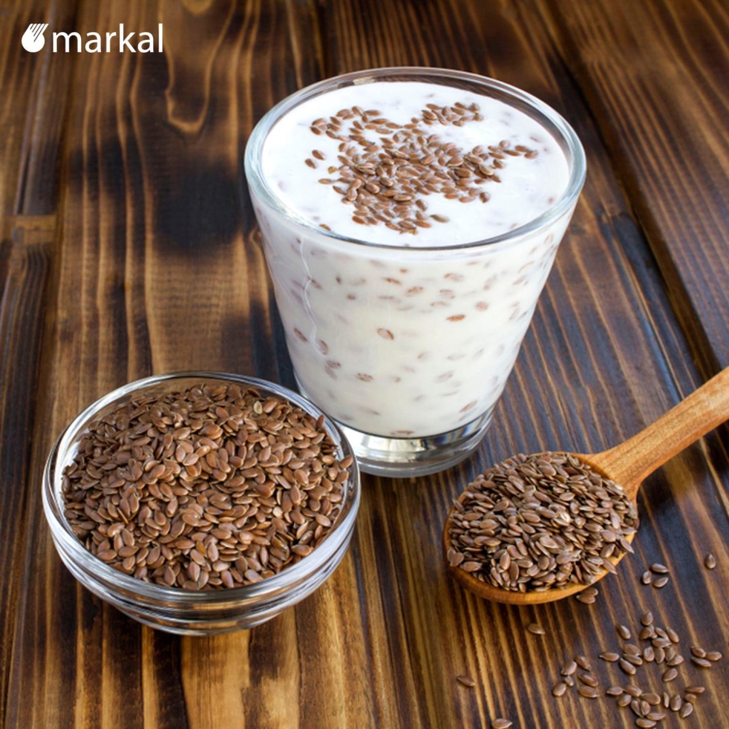 Hạt Lanh Nâu Hữu Cơ Markal 500gram