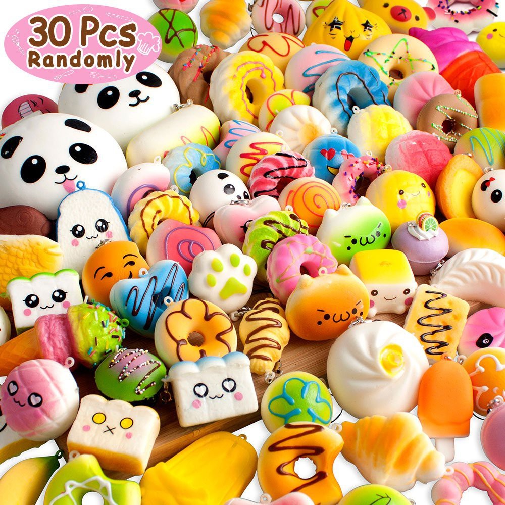 Combo 30 Squishy nhiều cỡ lớn siêu hiếm S154