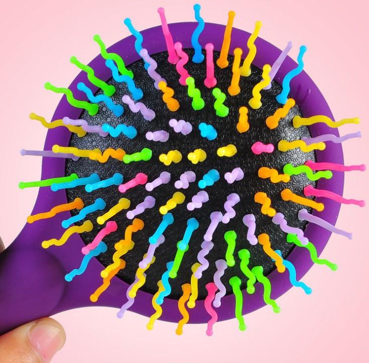 Lược chải rainbow có gương