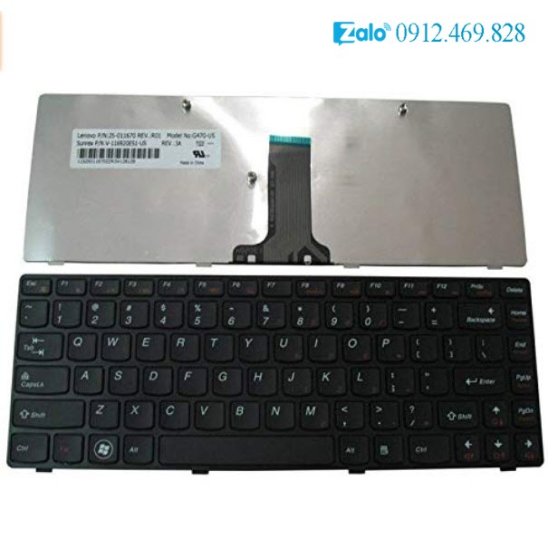 Bàn phím laptop Lenovo Ideapaq G470 G475 B470 B475 B490 V470 V490 Z490 G470