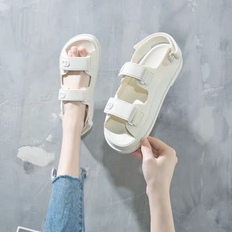 Dép Nữ Sandal (Xăng Đan) Chane Da 5 màu xịn xò (Grab Store)