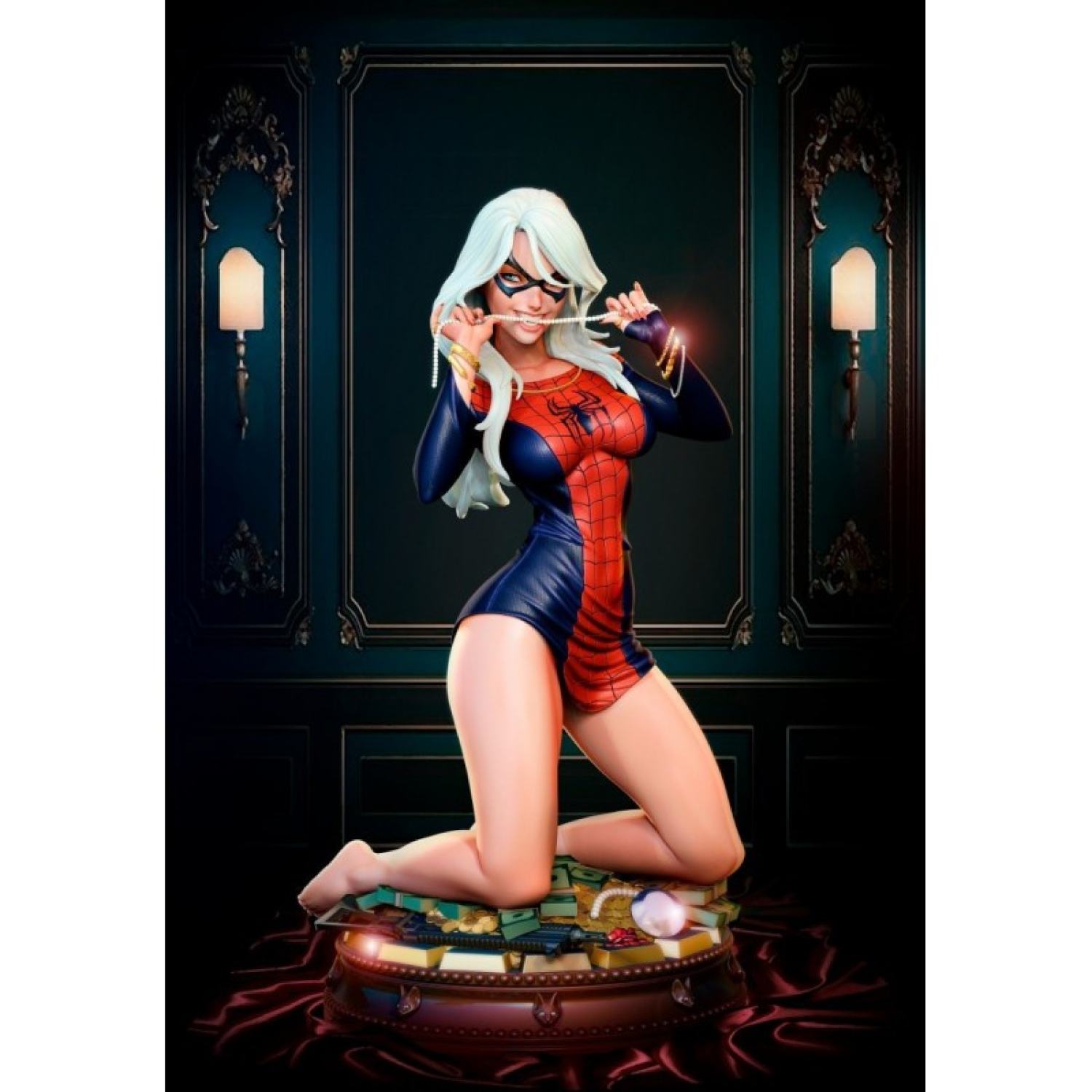 File in 3D Black Cat Spiderman - Marvel
