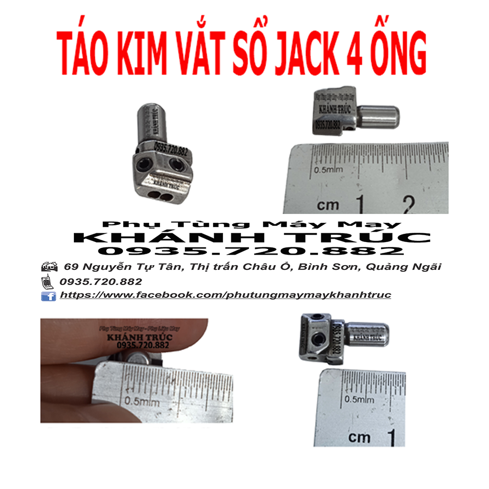 Táo kim máy Vắt sổ JACK 4 ống chỉ máy may công nghiệp
