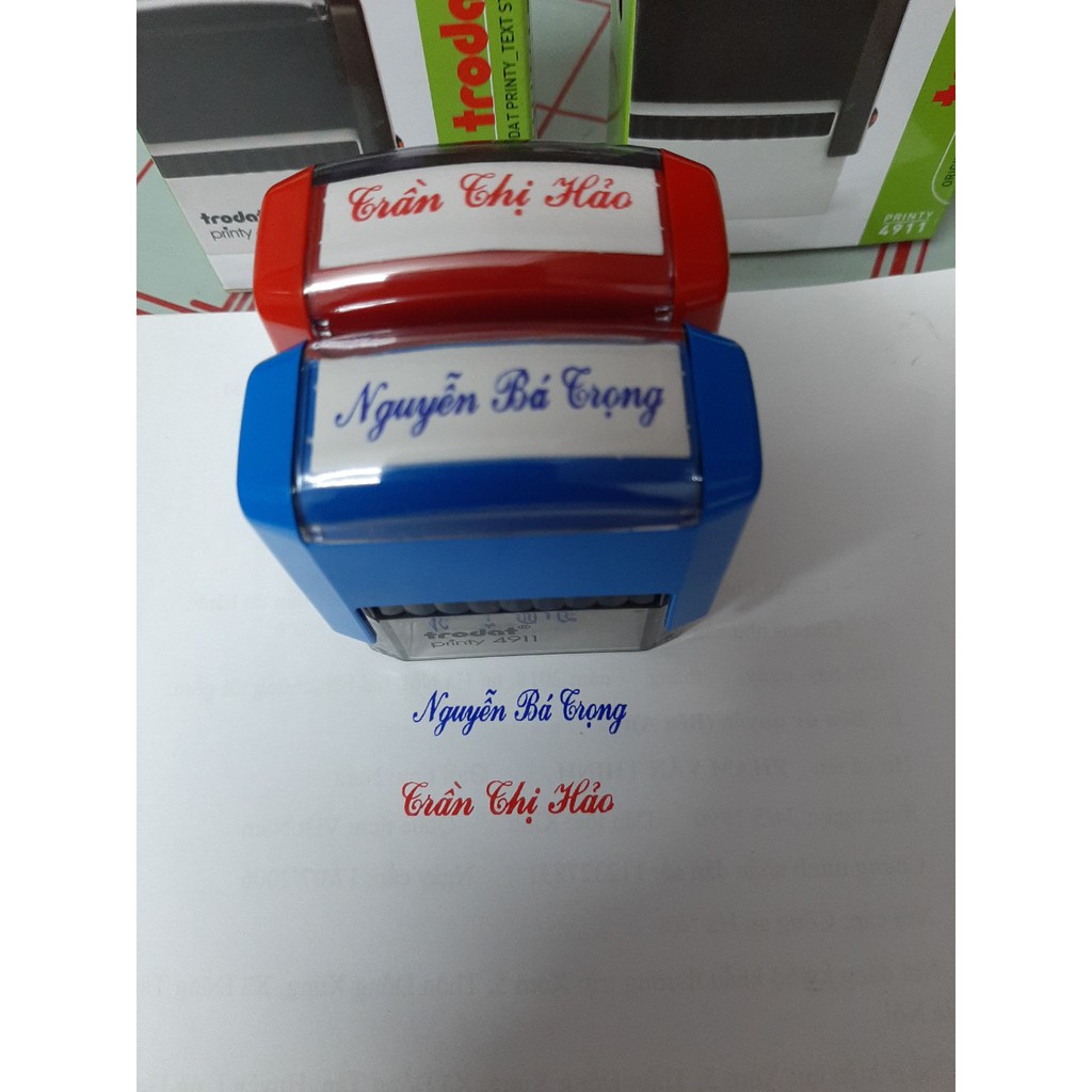 Khắc dấu tên theo yêu cầu (Thương hiệu Trodat 4911)