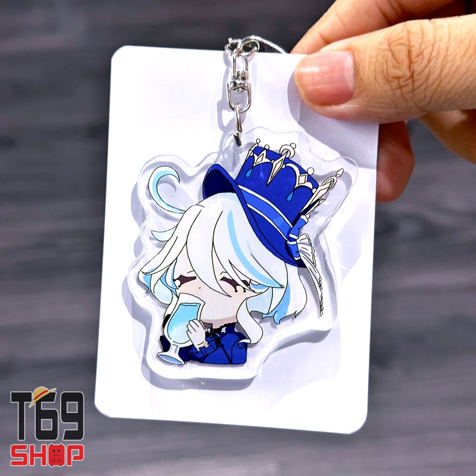 Móc khóa mica Furina - game Genshin Impact (Loại cao cấp - Hình in ép giữa 2 mặt mica) [T69 Shop]