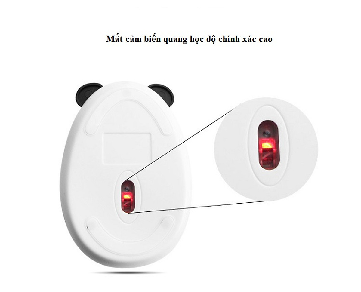 [Có Bảo Hành] Chuột không dây mini Panda Mouse