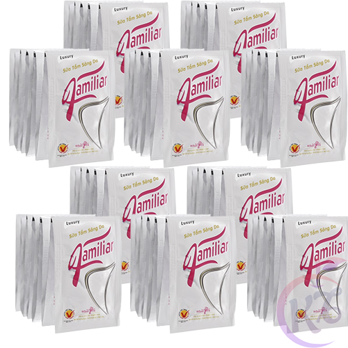 Combo 10 dây sữa tắm sáng da Ngựa Familiar - 5ml x 12 gói/dây