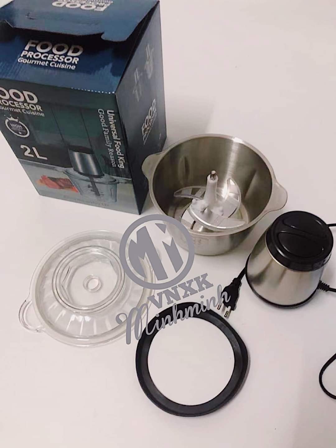máy xay thịt cối inoX 2 LÍT