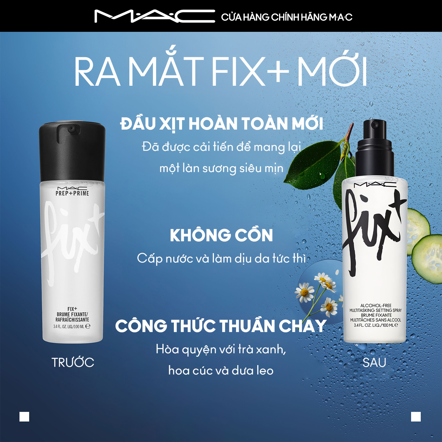 MAC Fix+ Multitasking Setting Spray | Alcohol-Free, Makeup Spray |30ml, 100ml