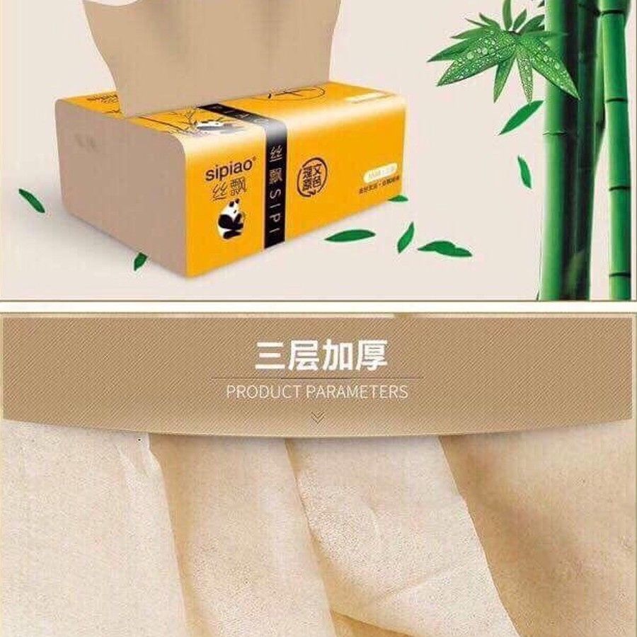 2 Gói giấy ăn gấu trúc siêu dai