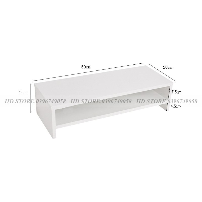 KỆ ĐỂ SÁCH - KỆ MÁY TÍNH - DECOR LẮP GHÉP - 2 TẦNG