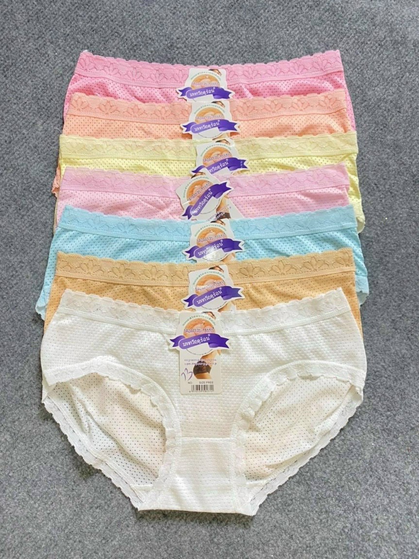 [Thanh lý] 10 Quần Lót Nữ Cotton Đẹp (viền hoa)