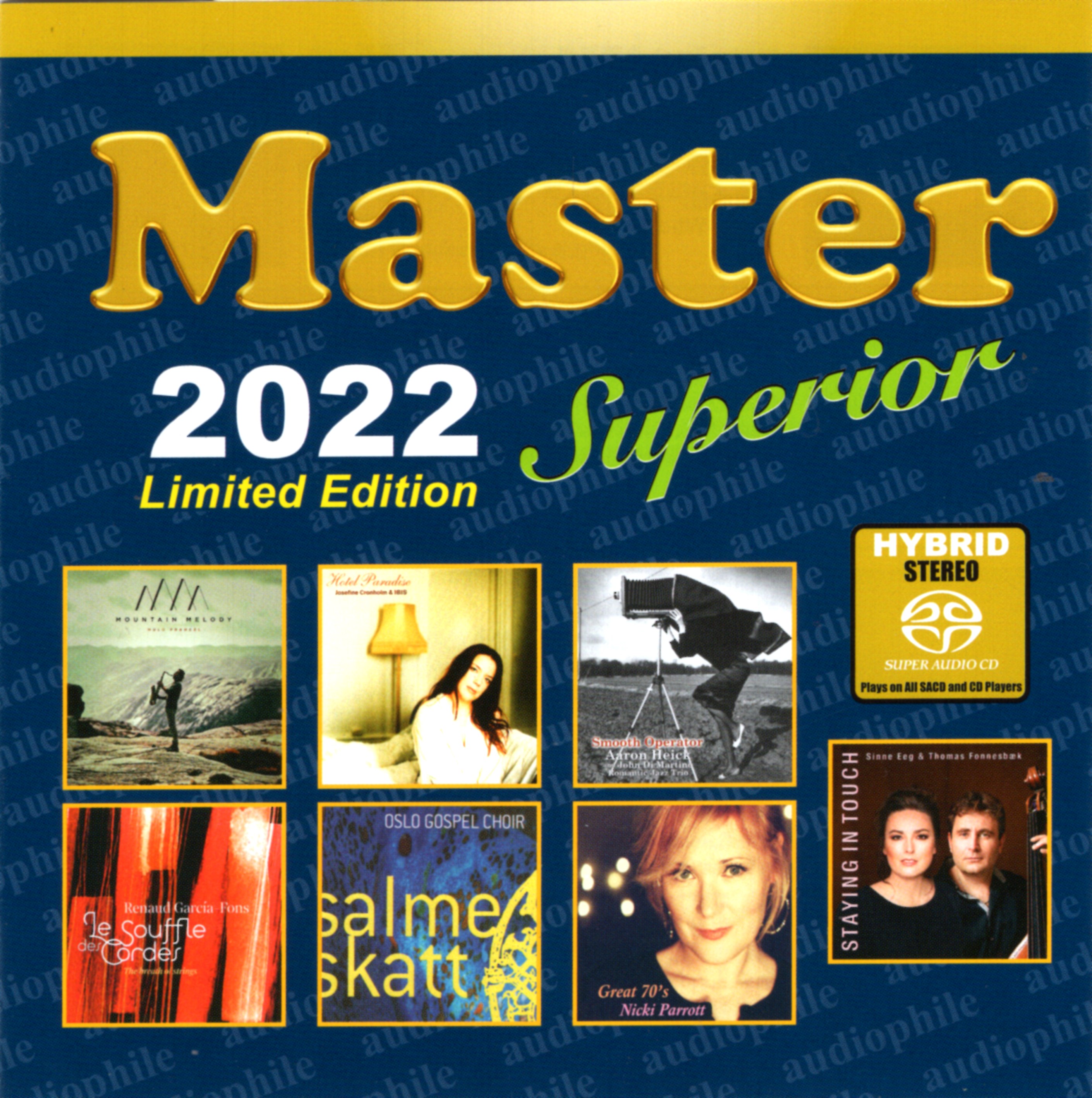 Bộ 6 đĩa cd nhạc Master Superior Audiophile 2017 - 2022
