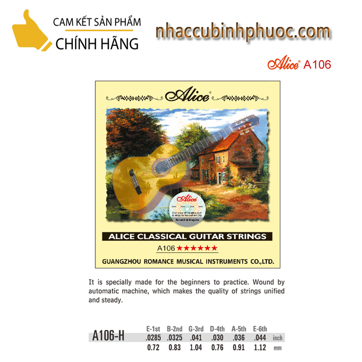 Dây đàn Guitar Nilong Classic A106