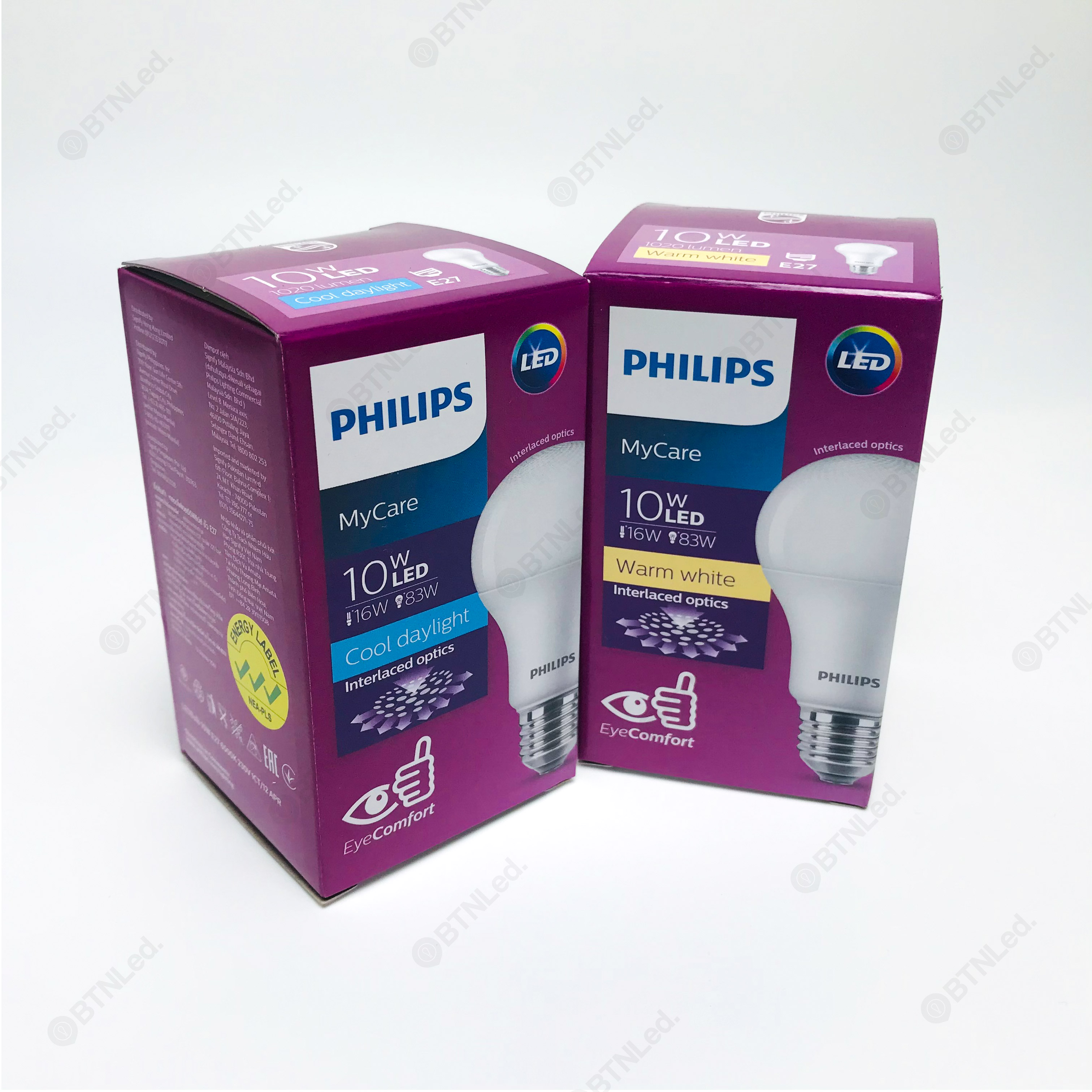 Đèn LED bulb Philips MYCARE E27 A60 (4W / 6W / 8W / 10W / 12W) - Bảo hành 24 tháng