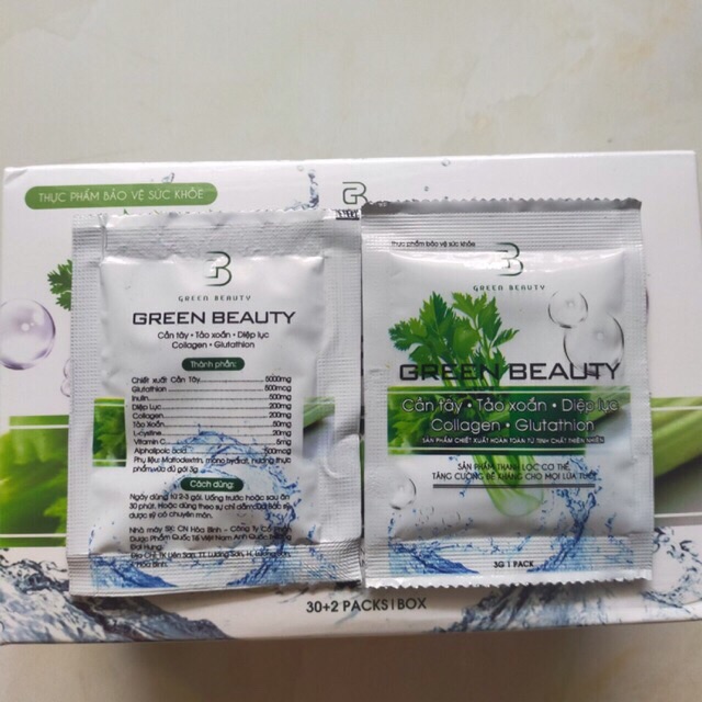 (Dùng thử 3g) Nước ép Cần Tây Green Beauty