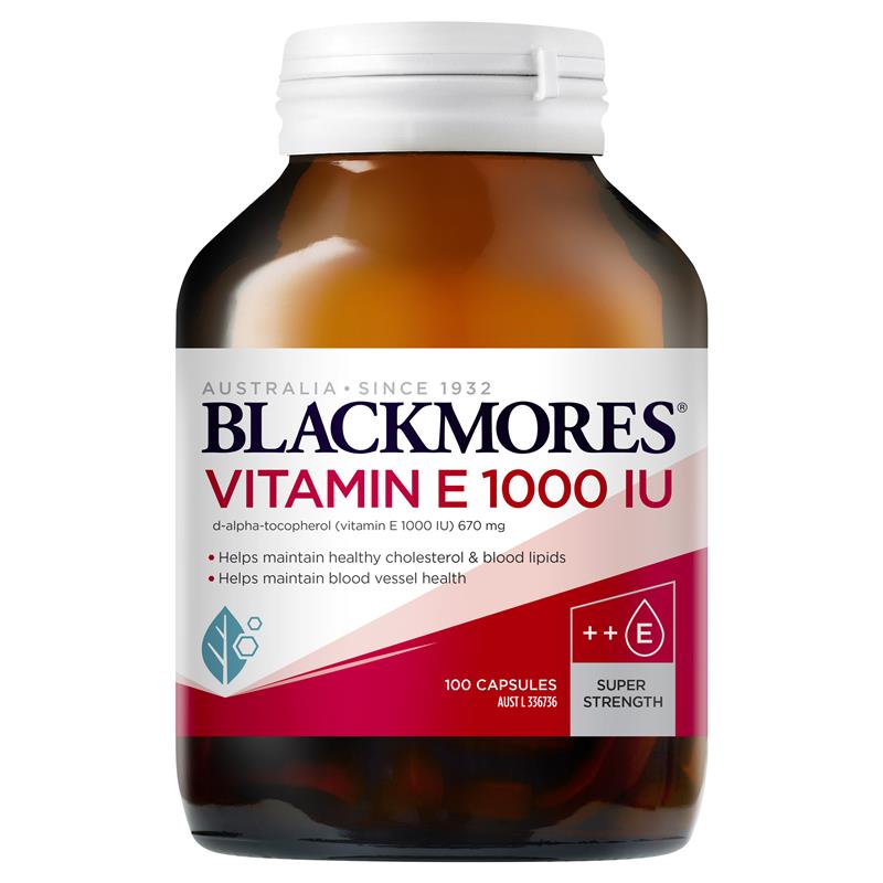 Viên uống Blackmores Natural Vitamin E 1000IU 100 Viên