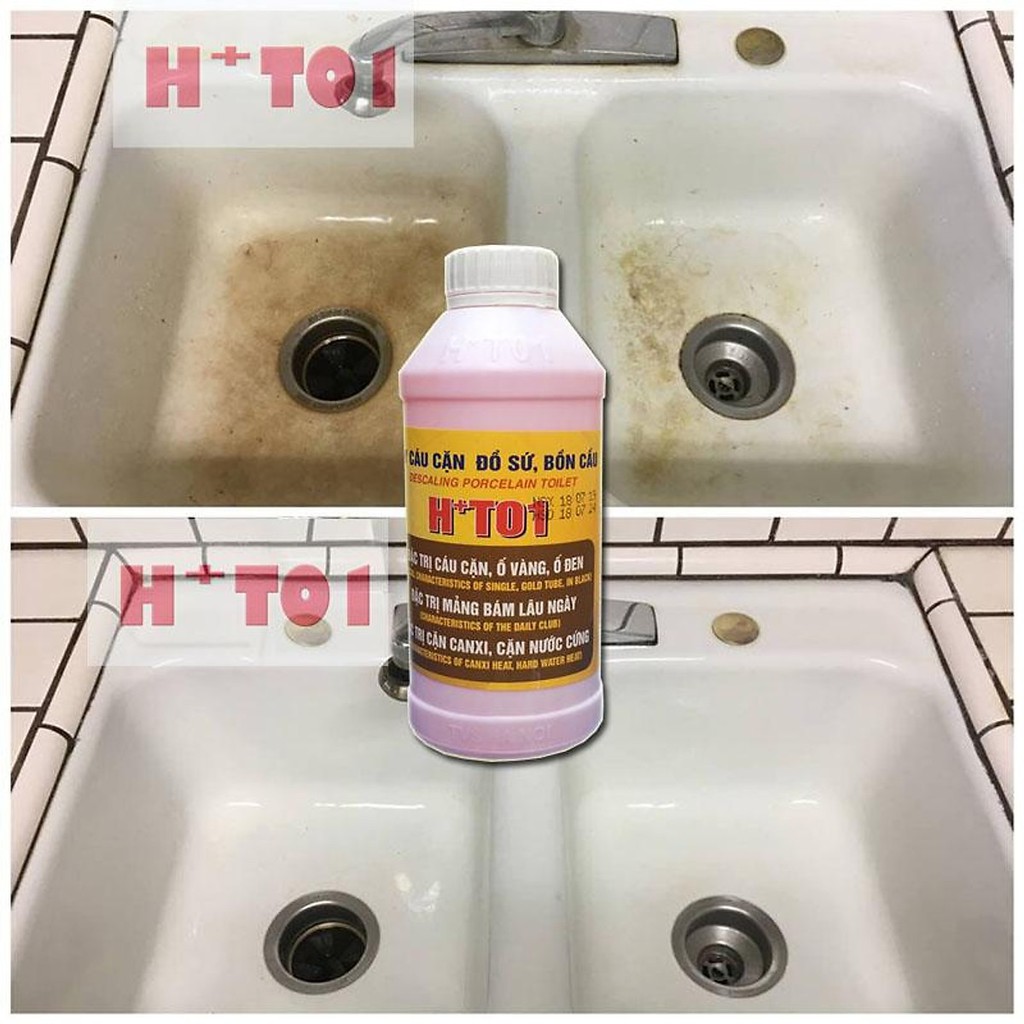Tẩy trắng men sứ H+T01 - Chai 500ml