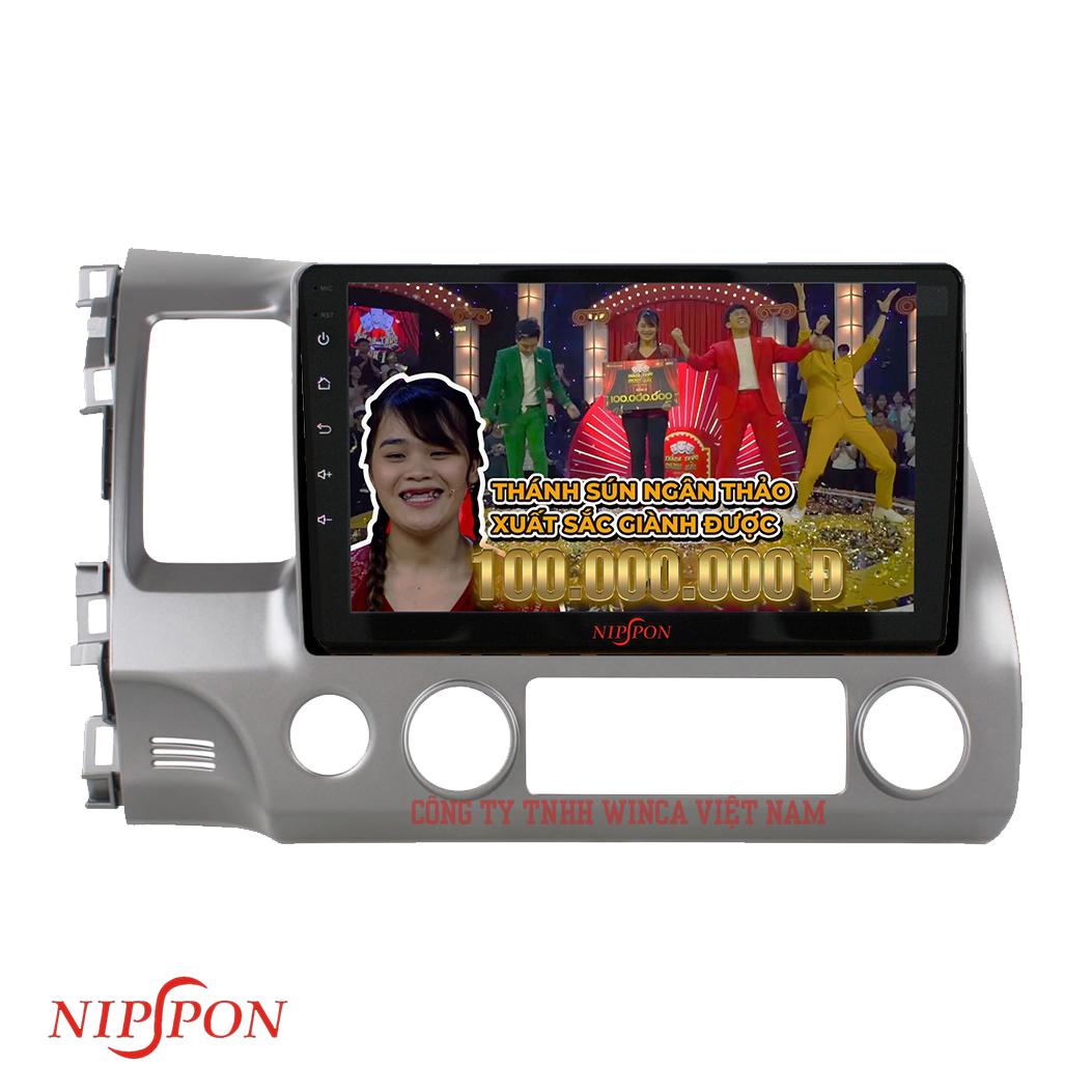 Màn Hình Android Nippon - HONDA CIVIC 2004 - 2011 (TẶNG KÈM SIM 4G + CAMERA HÀNH TRÌNH U6 + CODE VIETMAP)