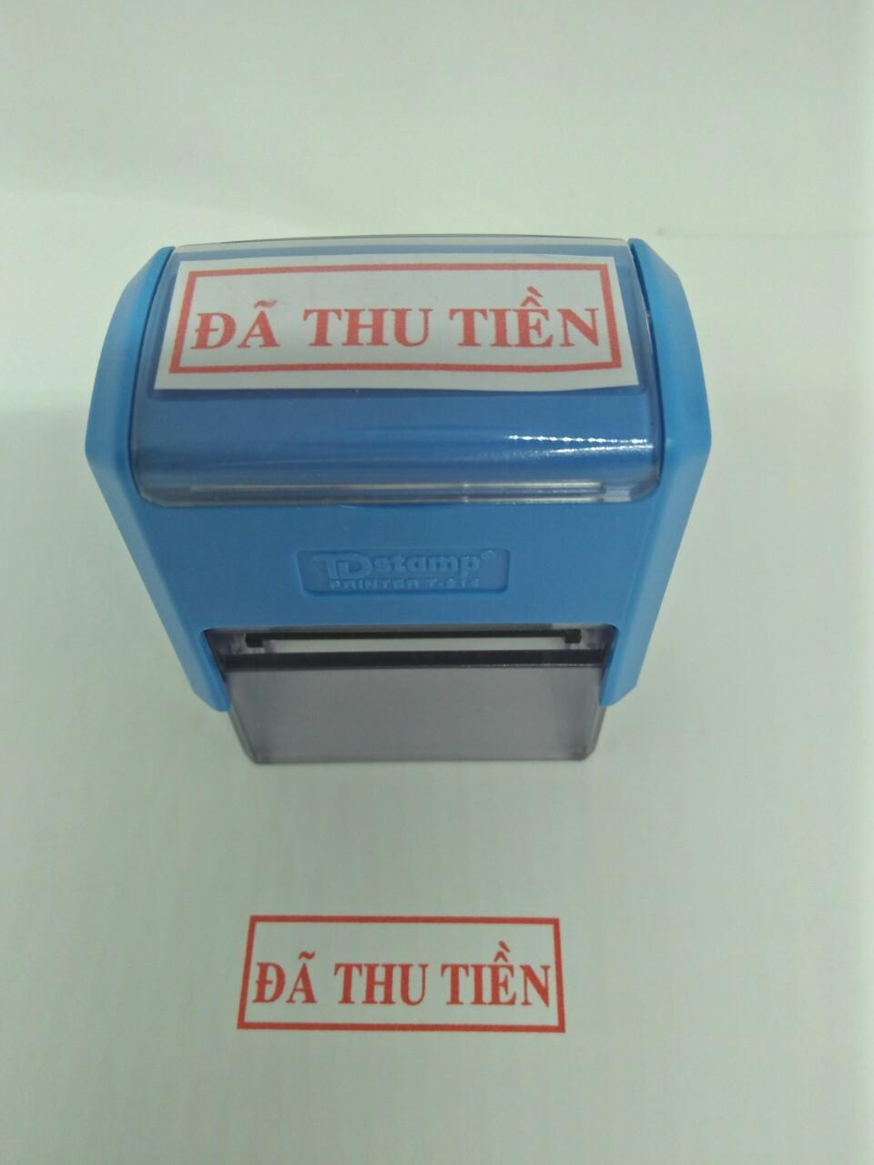 Con Dấu Đã Thu Tiền ( màu đỏ)