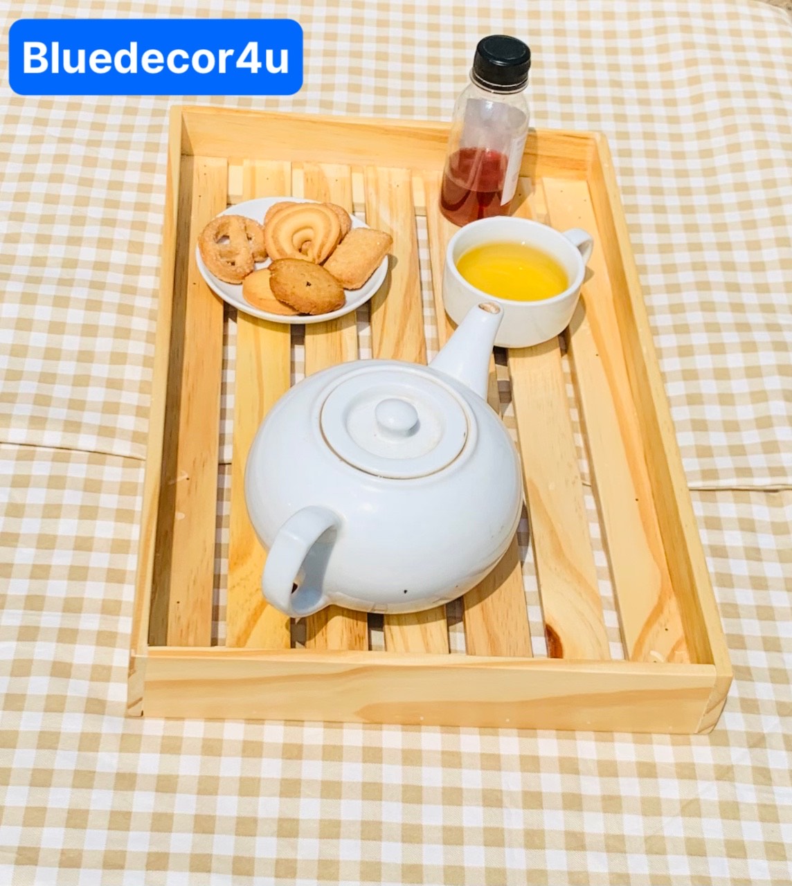 Khay Gỗ Đa Năng Size 40x25cm - Khay Trà - Khay Gỗ Decor