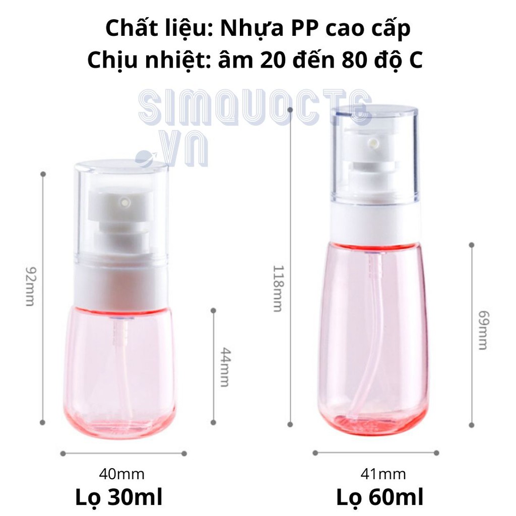 Lọ chiết mỹ phẩm đi du lịch CCC04