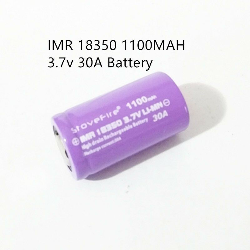 CELL PIN Stovefire 18350 - 1100mAh - 3.7V xả 30A