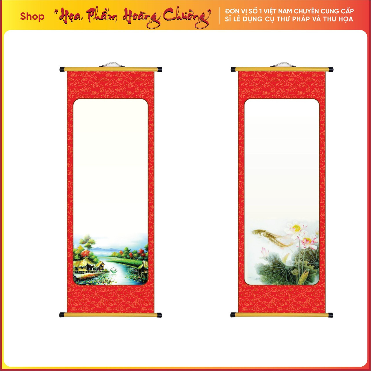 giấy viết thư pháp 30x85cm sét 10 tờ đủ mẫu