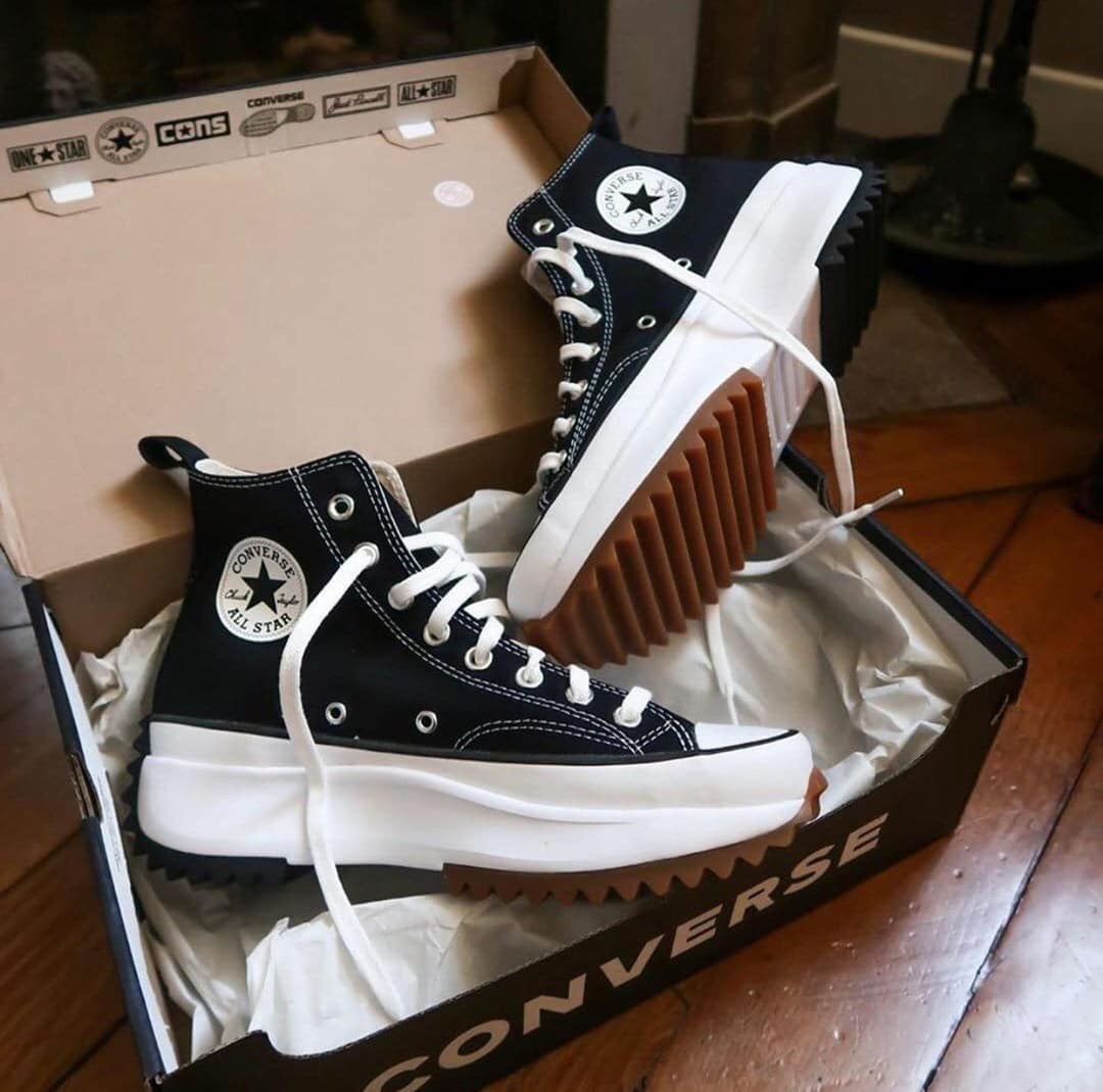 Giày Converse 1970s Run Star Hike High Black ( Tặng túi converse + bill+ tất)