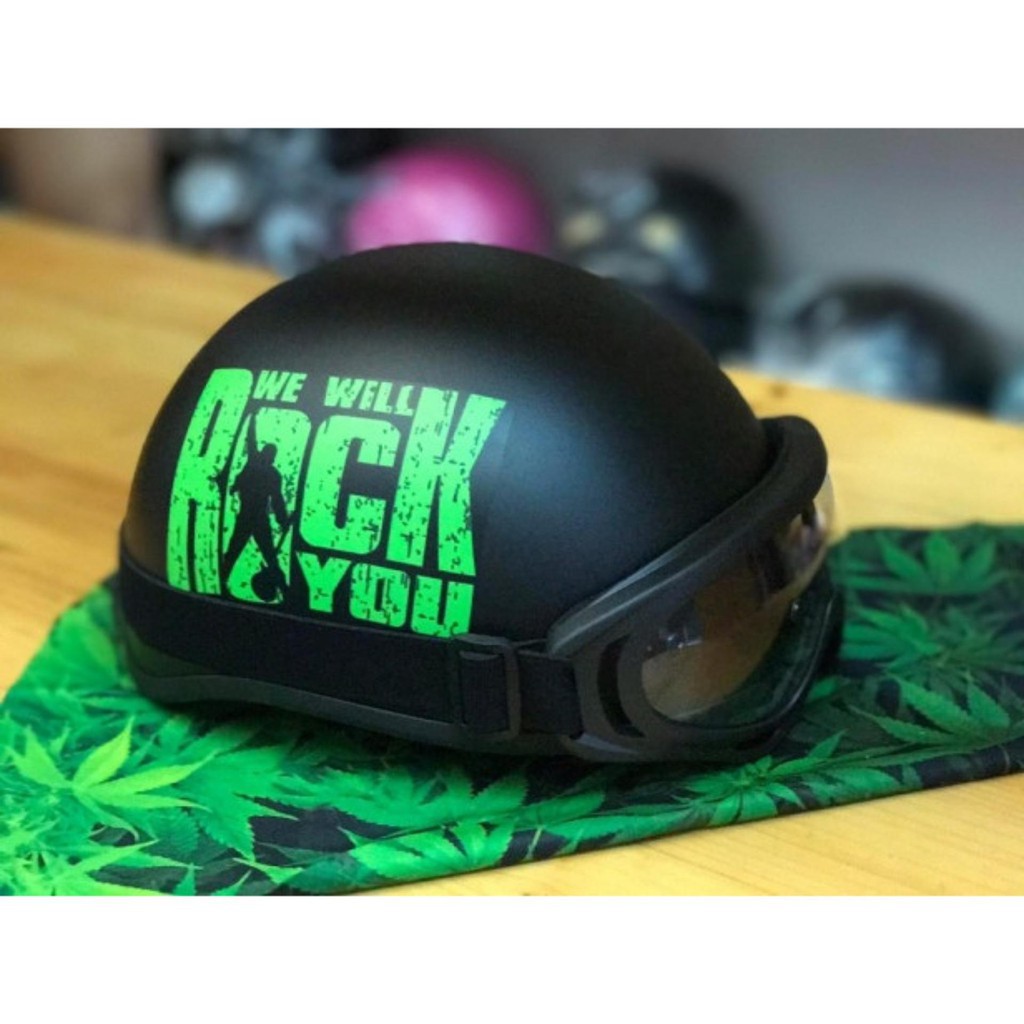 Nón bảo hiểm rock có kính phượt