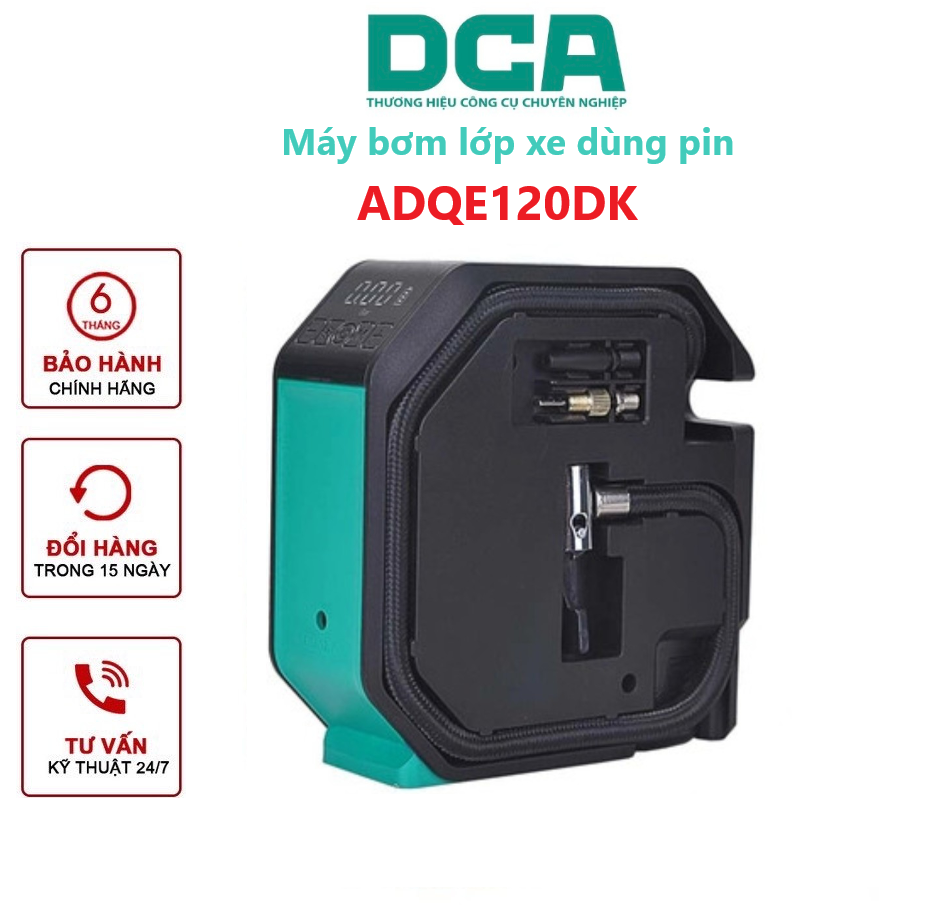 Máy bơm hơi dùng pin 12V DCA ADQE120DK