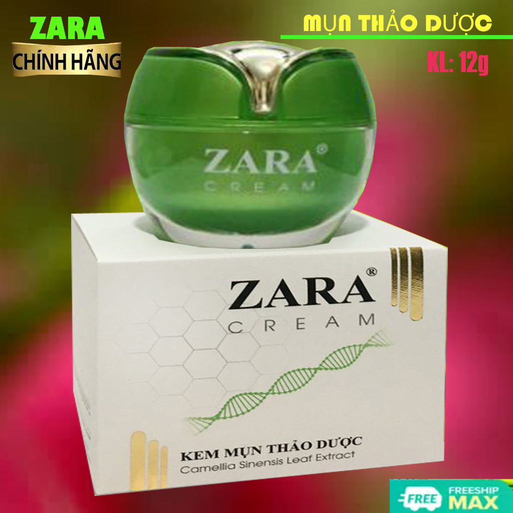 Kem Mụn Thảo Dược Zara 12g _ Ngừa mụn, giảm thâm, mờ sẹo