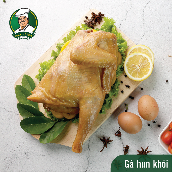 [ Chỉ giao HCM & Hà Nội] Gà hun khói 450g Ông già Ika