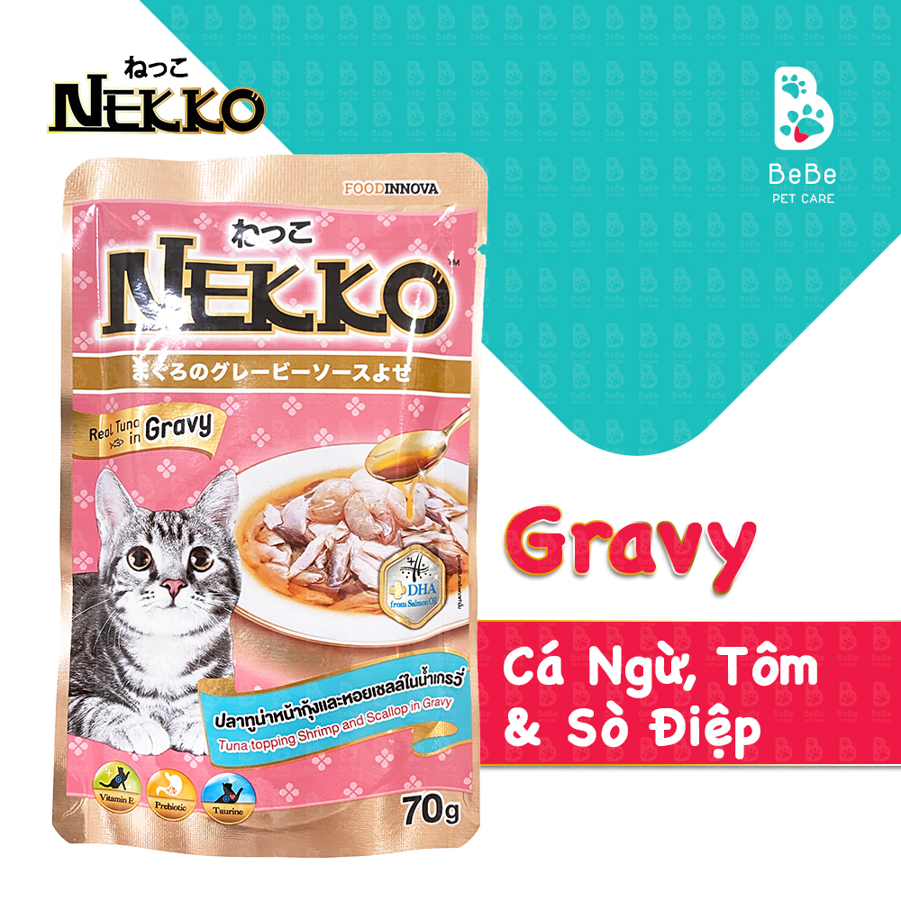 Pate nekko gravy cho mèo - gói 70gr nhập khẩu thái lan
