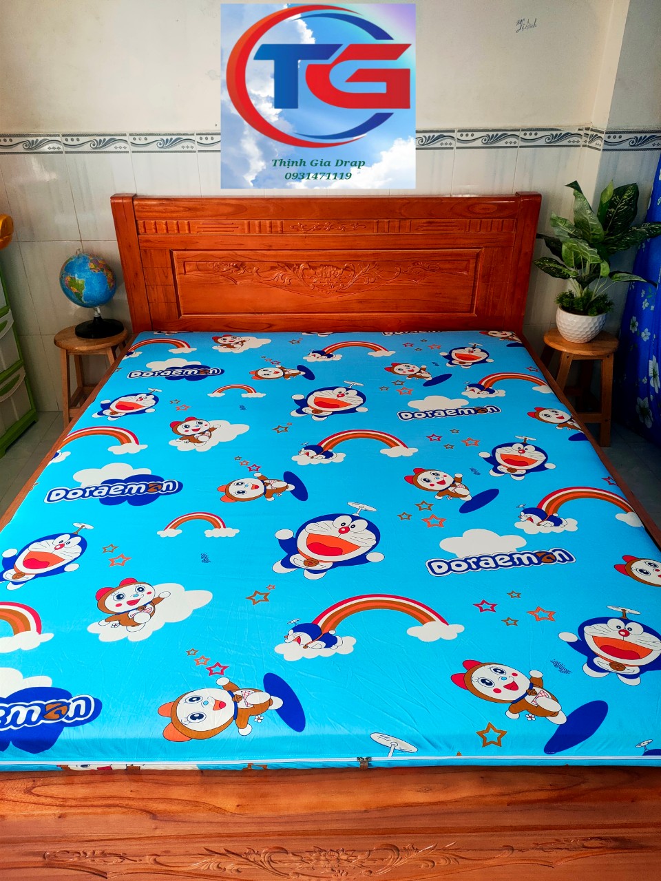 Drap lẻ Thun 3D Hàn Quốc