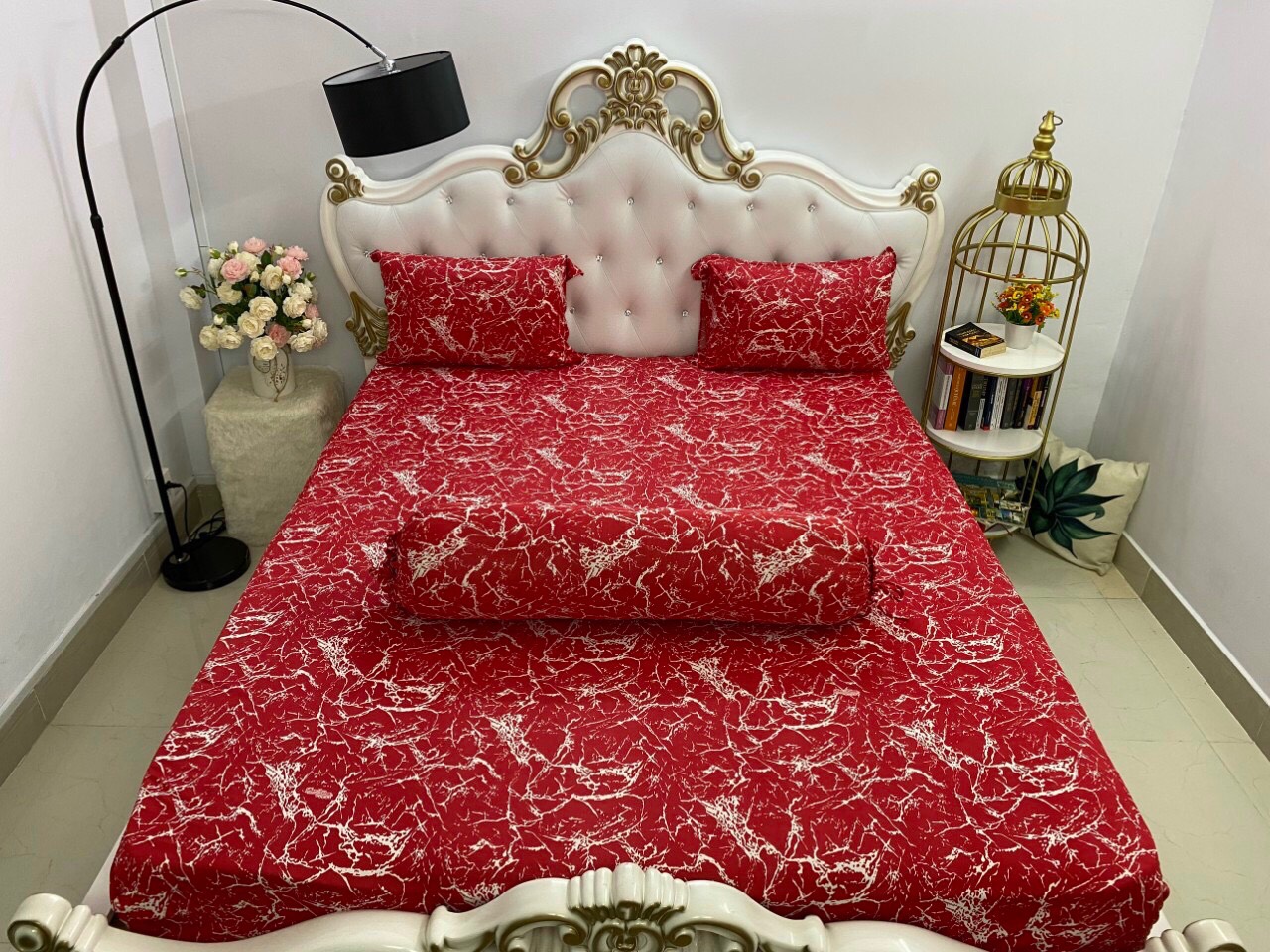 [HCM]Bộ drap thun Hàn Quốc mát lạnh { 4 món }đủ size