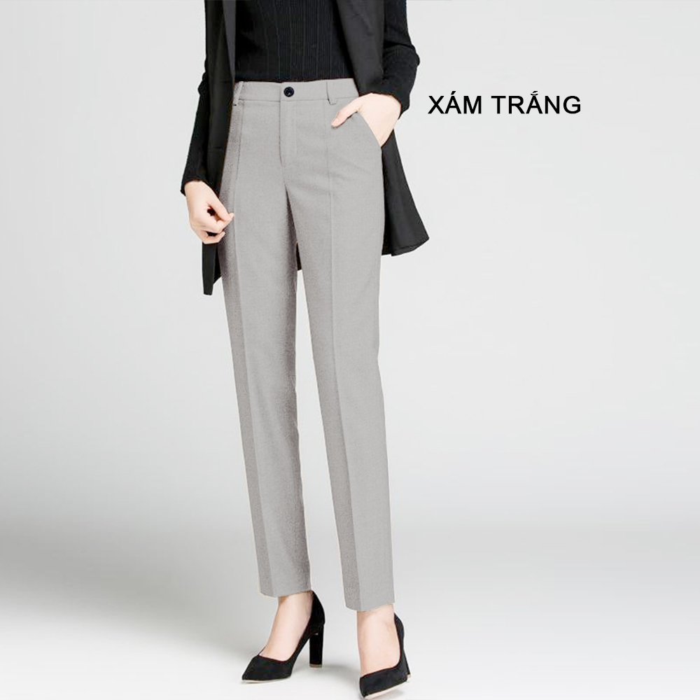 [HCM] shoppro-trousers ladies office trousers women Korean type, casual pants female business basic designs đứng 3089