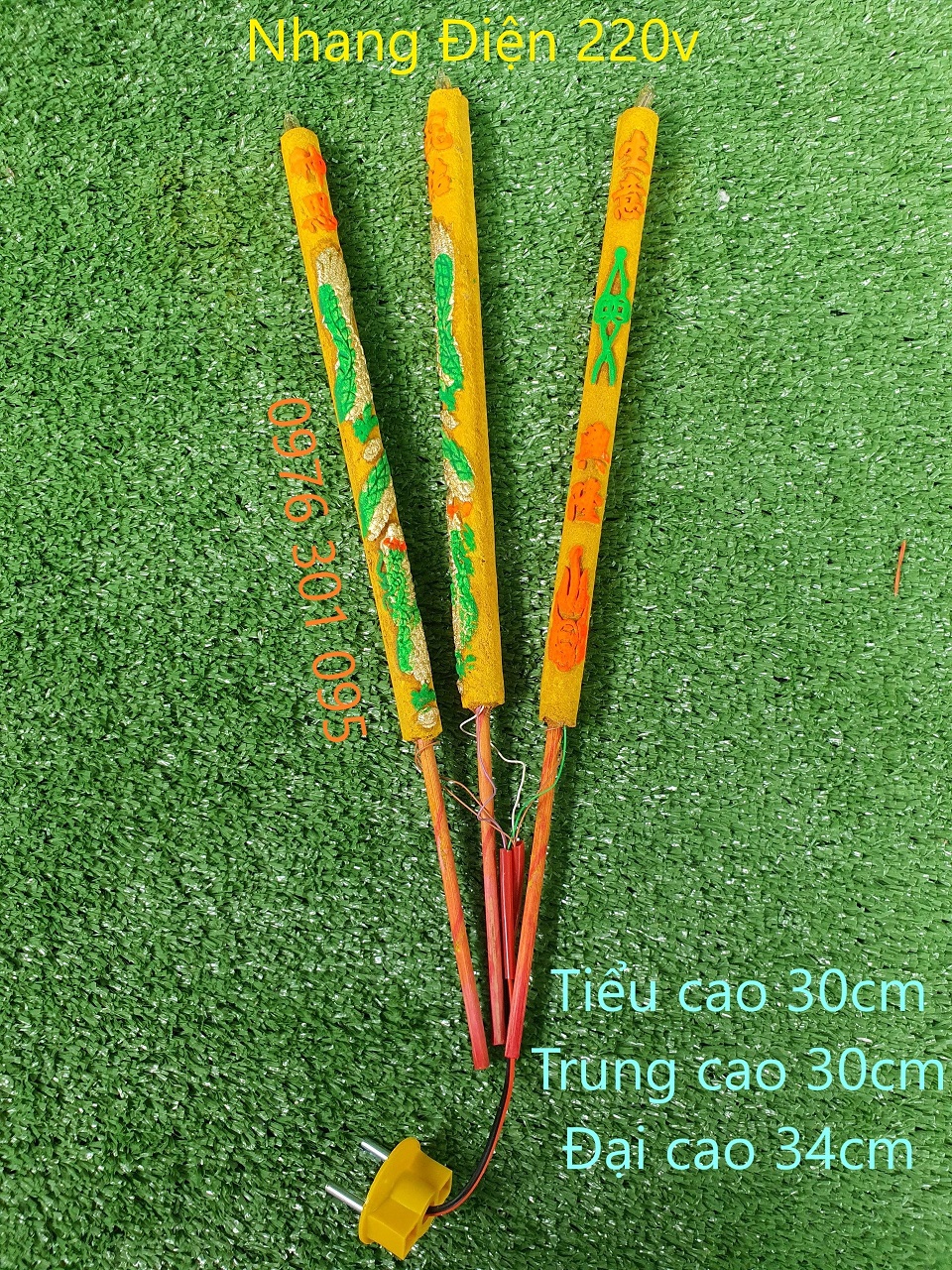 Nhang điện 220v - bộ 3 cây