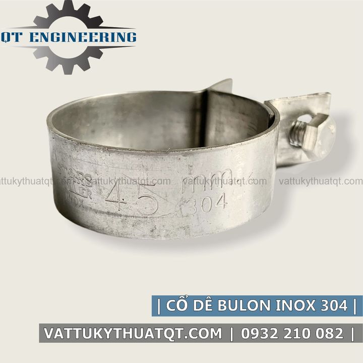 Cổ Dê Bulong Inox 304 (Phi 25,30,35,45,50) | VATTUKYTHUATQT.COM