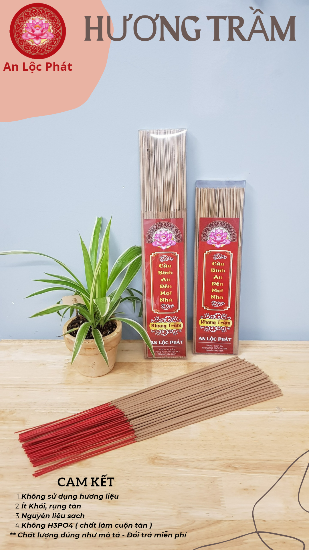 Nhang Trầm Hương - Gói 100 nén ( 138gr )