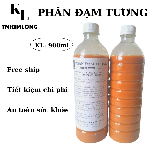 PHÂN ĐẠM TƯƠNG, ĐẠM ĐẬU NÀNH (1oo%Organic) 900ml