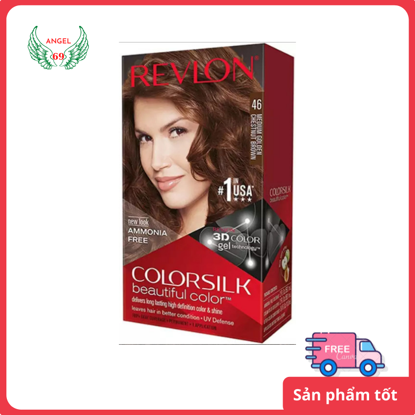 [Freeship]THUỐC NHUỘM TÓC REVLON SỐ 46 MÀU NÂU HẠT DẺ