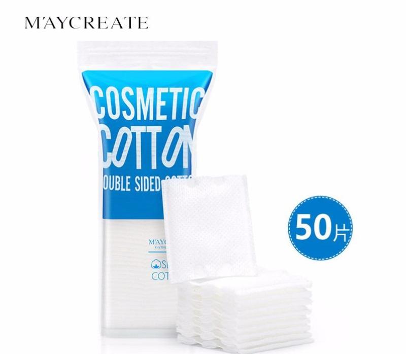 Bông tẩy trang Maycreate gói 50 miếng ( Loại dày 3 lớp )