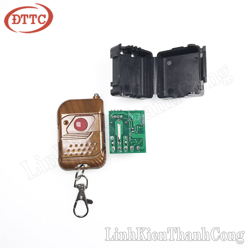 Bộ Điều Khiển Từ Xa RF Học Lệnh 1 Kênh (Tay Phát + Mạch Thu)