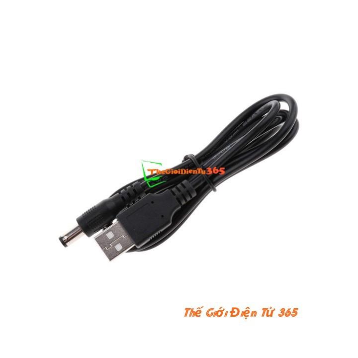 DÂY NGUỒN CỔNG USB RA ĐẦU DC 3.5X1.35MM